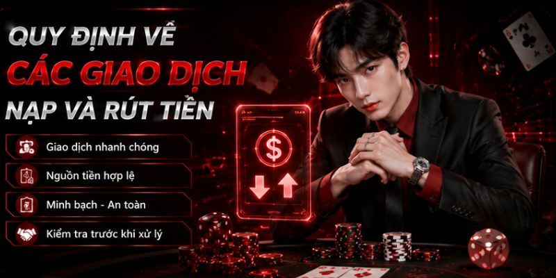Điều Khoản Điều Kiện UY88 – Quy Định Sử Dụng Dịch Vụ 2 Minh họa quy định giao dịch nạp tiền và rút tiền UY88