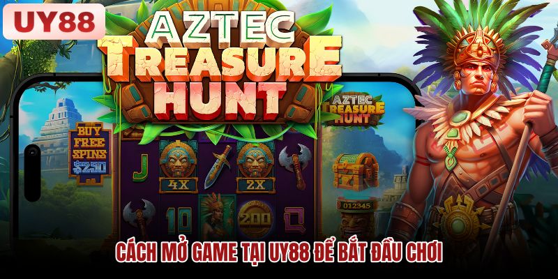 Hướng dẫn tìm Kho Báu Aztec và kiểm tra khả năng truy cập Hình minh họa các bước tìm Kho Báu Aztec trong danh mục trò chơi
