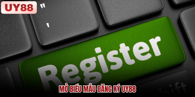 Mở biểu mẫu đăng ký UY88 Minh họa thao tác mở biểu mẫu đăng ký UY88 và kiểm tra địa chỉ truy cập