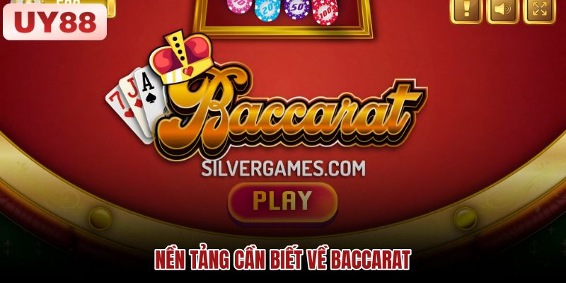 Nhận biết hai tay bài và ba cửa cược Baccarat Minh họa bàn Baccarat với hai tay Player Banker và cửa Tie