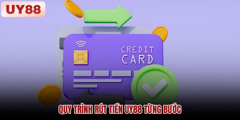 Quy trình rút tiền UY88 từng bước Hình minh họa quy trình kiểm tra và tạo yêu cầu rút tiền UY88
