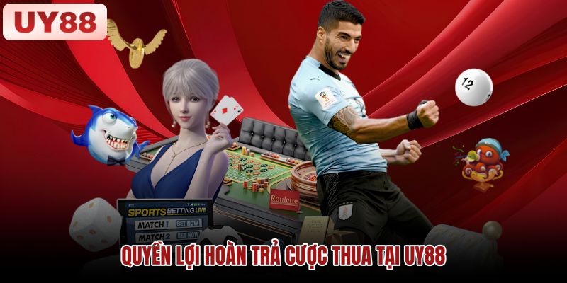 Quyền lợi hoàn trả cược thua UY88 Hình minh họa quyền lợi hoàn trả cược thua theo từng nhóm trò chơi tại UY88